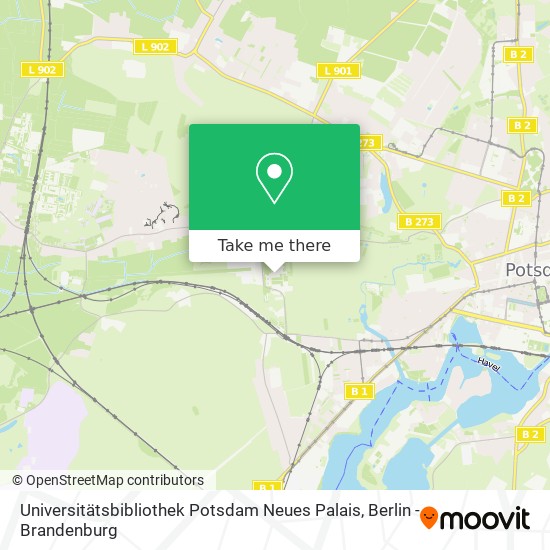 Universitätsbibliothek Potsdam Neues Palais map