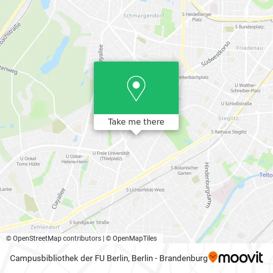 Карта Campusbibliothek der FU Berlin