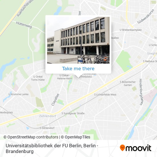 Карта Universitätsbibliothek der FU Berlin