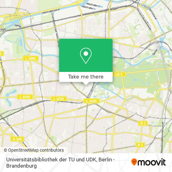 Universitätsbibliothek der TU und UDK map
