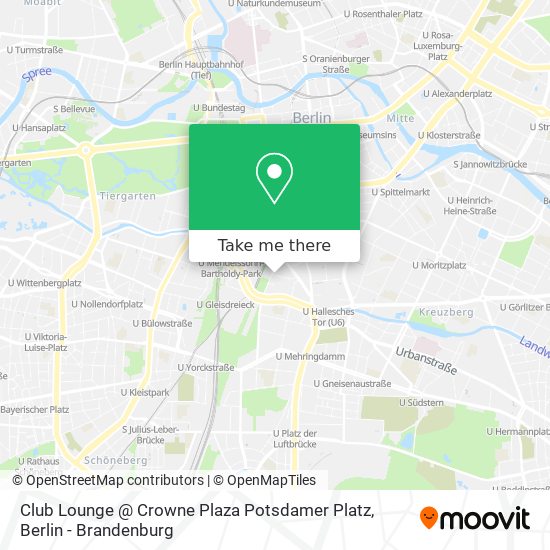 Club Lounge @ Crowne Plaza Potsdamer Platz map