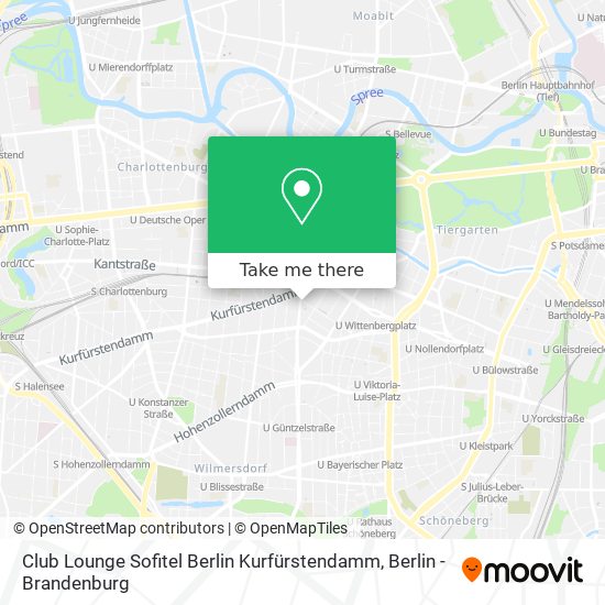 Карта Club Lounge Sofitel Berlin Kurfürstendamm