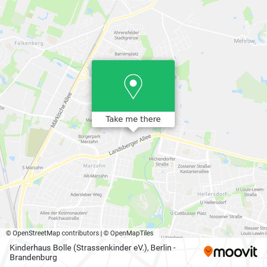 Карта Kinderhaus Bolle (Strassenkinder eV.)