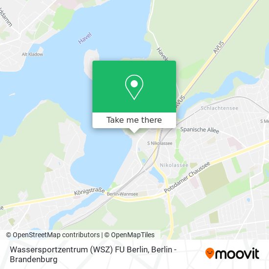 Wassersportzentrum (WSZ) FU Berlin map