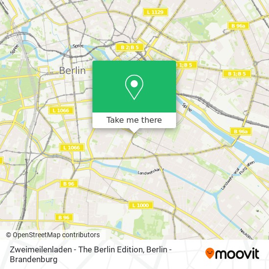 Карта Zweimeilenladen - The Berlin Edition