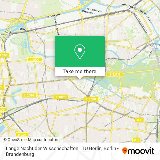 Lange Nacht der Wissenschaften | TU Berlin map