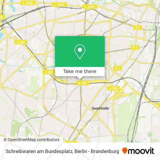 Schreibwaren am Bundesplatz map
