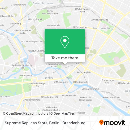 Supreme Replicas Store map