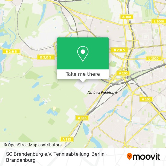 SC Brandenburg e.V. Tennisabteilung map