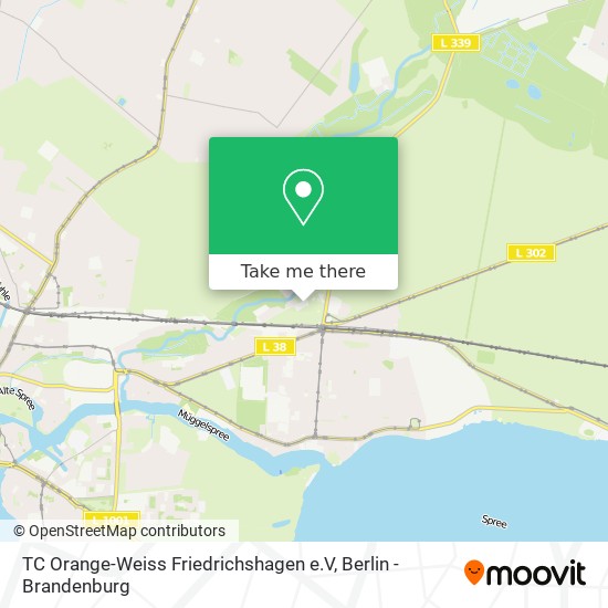 TC Orange-Weiss Friedrichshagen e.V map