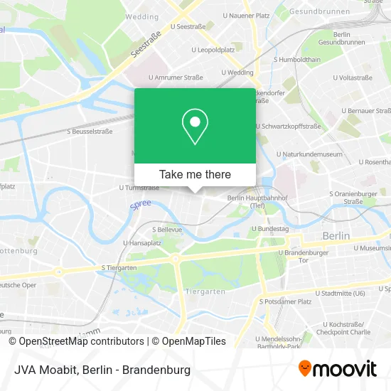 Карта JVA Moabit