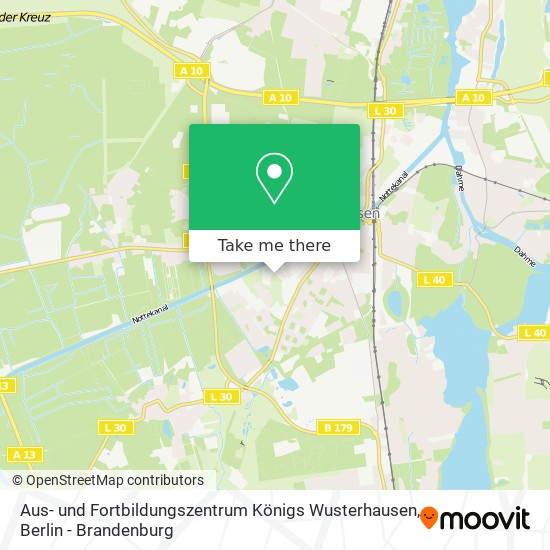 Aus- und Fortbildungszentrum Königs Wusterhausen map