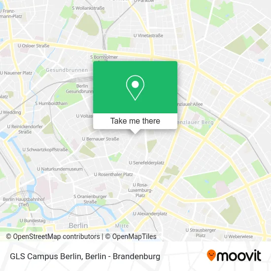 GLS Campus Berlin map
