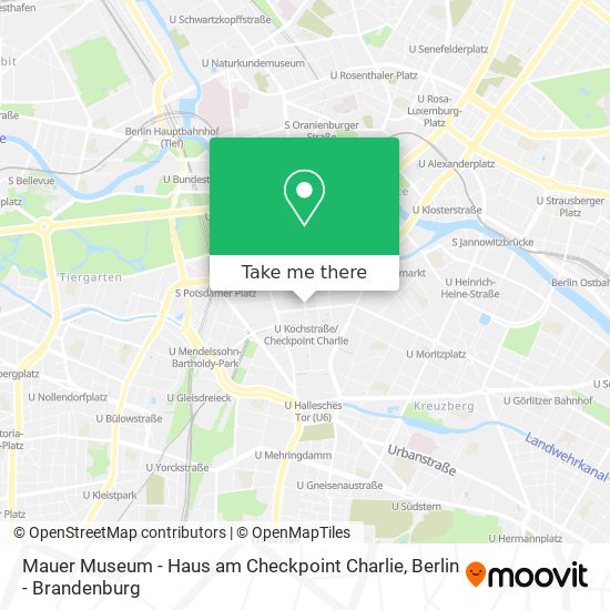 Карта Mauer Museum - Haus am Checkpoint Charlie