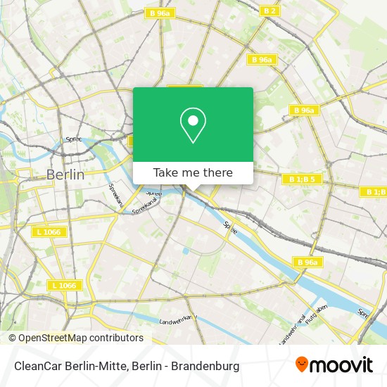 CleanCar Berlin-Mitte map