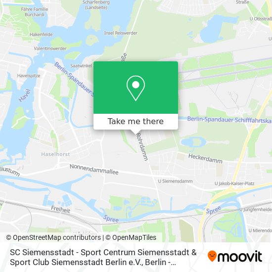 Карта SC Siemensstadt - Sport Centrum Siemensstadt & Sport Club Siemensstadt Berlin e.V.