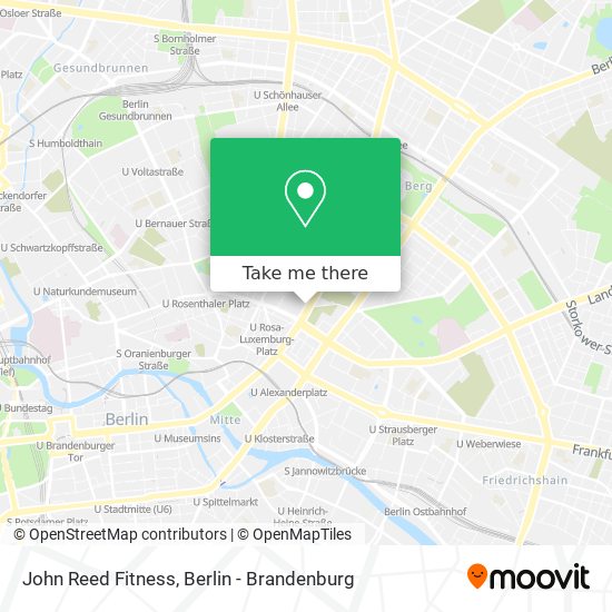 John Reed Fitness map