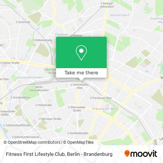 Fitness First Lifestyle Club map