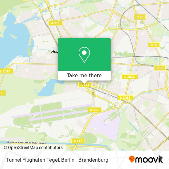 Карта Tunnel Flughafen Tegel