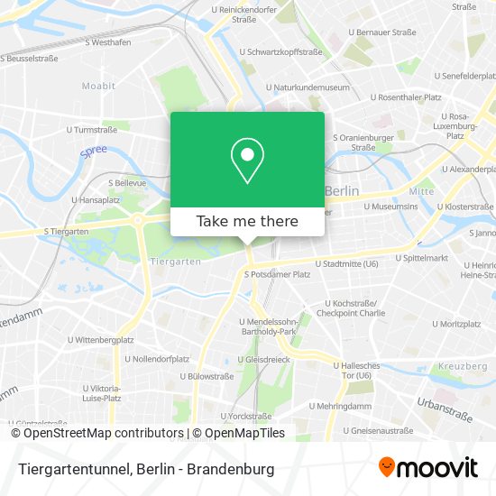 Tiergartentunnel map