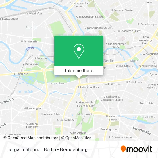 Карта Tiergartentunnel