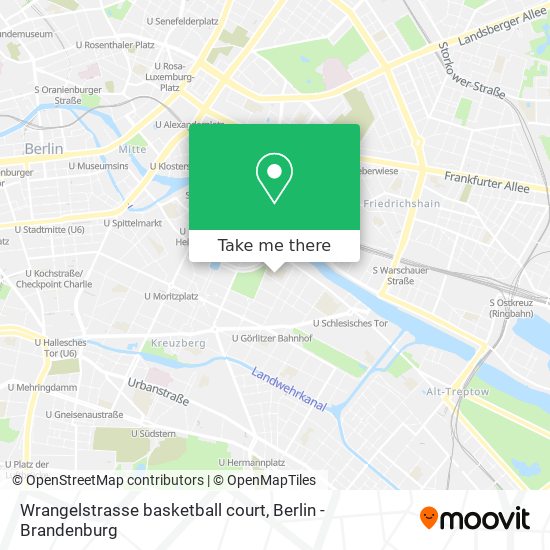 Wrangelstrasse basketball court map