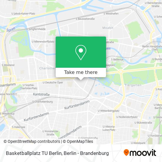 Карта Basketballplatz TU Berlin