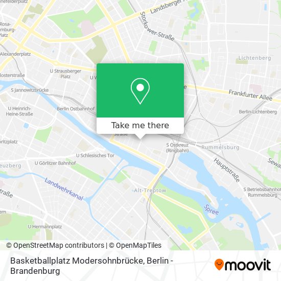 Basketballplatz Modersohnbrücke map