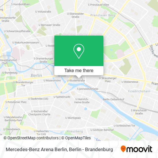 Mercedes-Benz Arena Berlin map