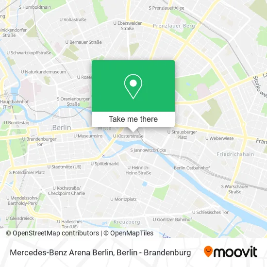 Карта Mercedes-Benz Arena Berlin