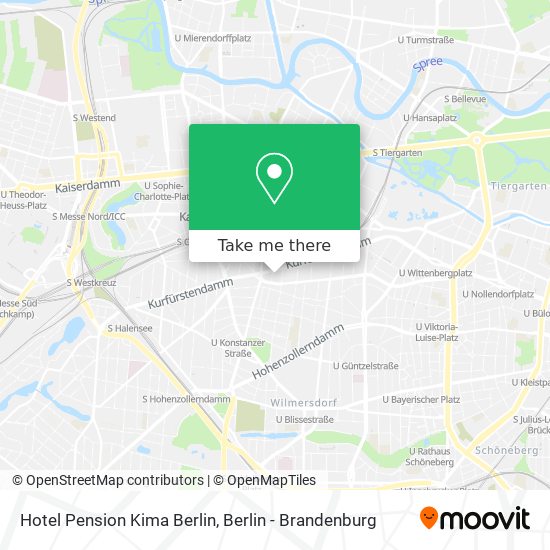 Hotel Pension Kima Berlin map