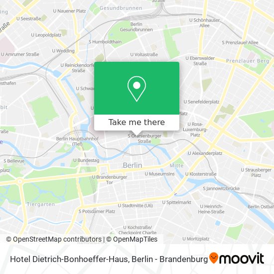 Hotel Dietrich-Bonhoeffer-Haus map