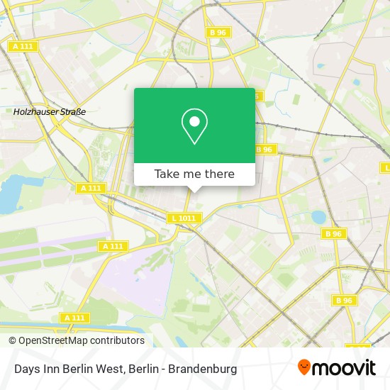 Days Inn Berlin West map