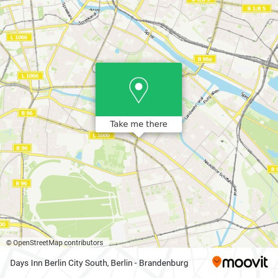 Days Inn Berlin City South map