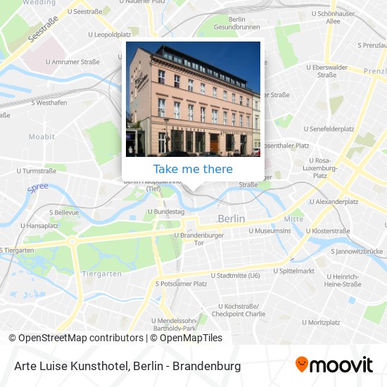 Arte Luise Kunsthotel map