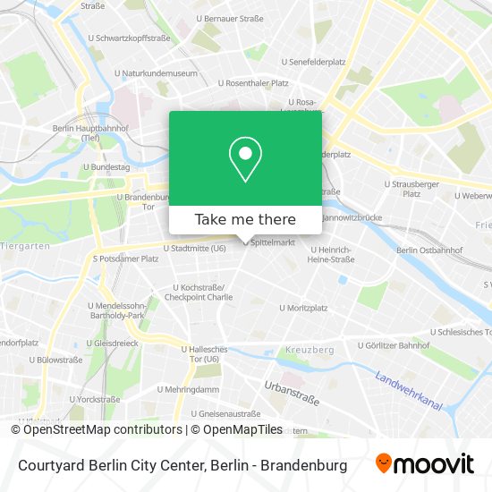 Courtyard Berlin City Center map