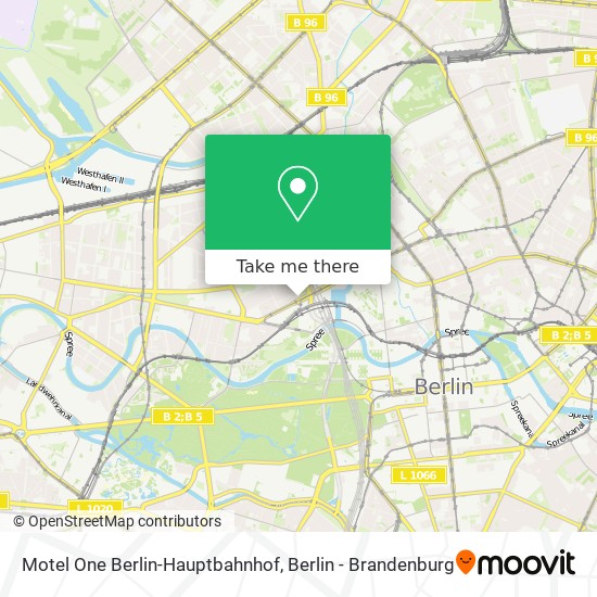 Motel One Berlin-Hauptbahnhof map
