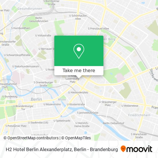 H2 Hotel Berlin Alexanderplatz map