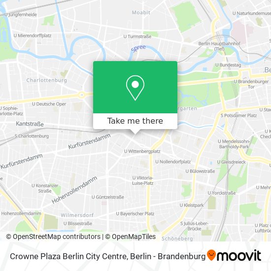 Карта Crowne Plaza Berlin City Centre