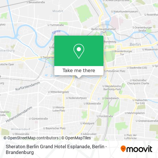 Sheraton Berlin Grand Hotel Esplanade map