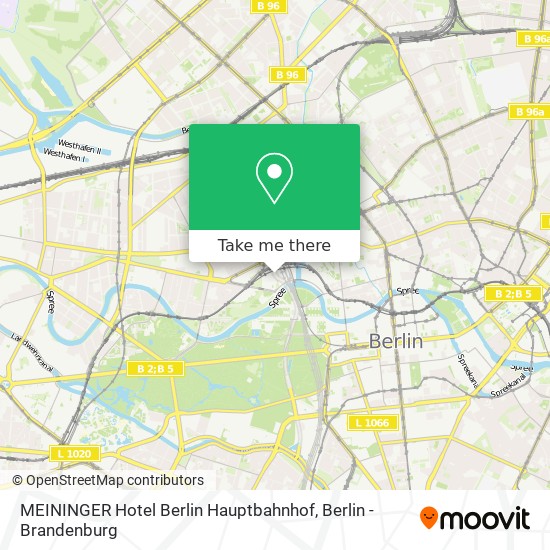 Карта MEININGER Hotel Berlin Hauptbahnhof