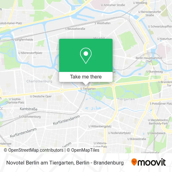 Карта Novotel Berlin am Tiergarten