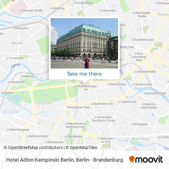 Карта Hotel Adlon Kempinski Berlin