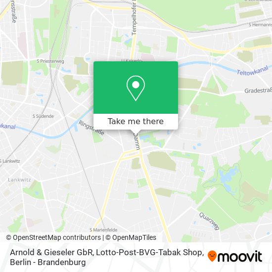 Arnold & Gieseler GbR, Lotto-Post-BVG-Tabak Shop map