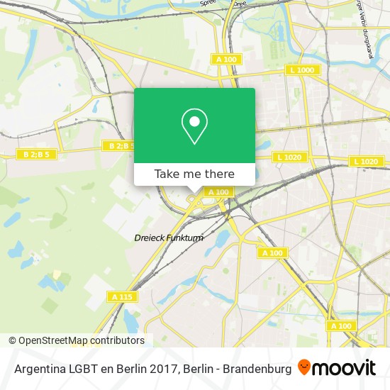 Argentina LGBT en Berlin 2017 map
