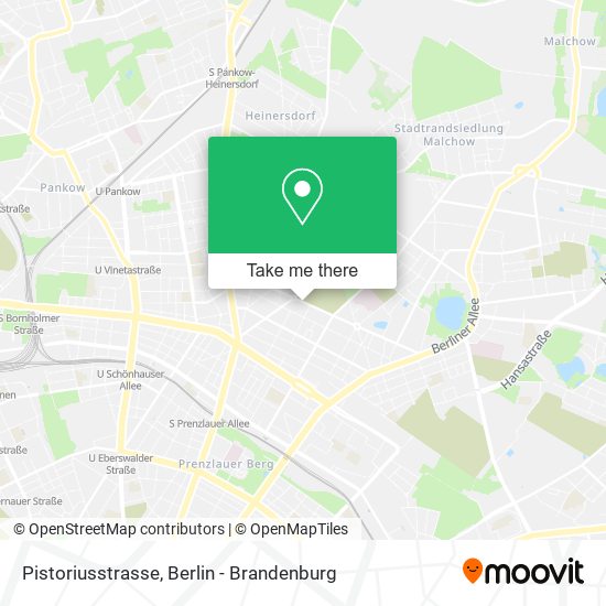 Pistoriusstrasse map