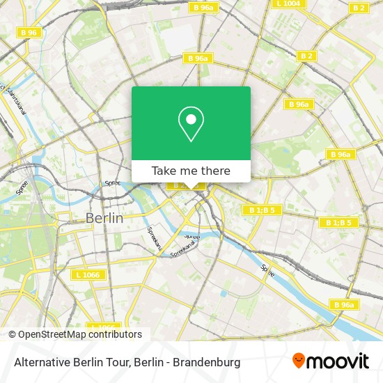 Alternative Berlin Tour map