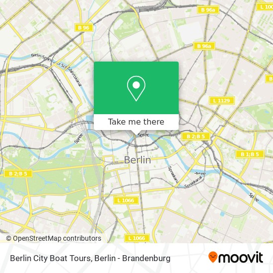 Berlin City Boat Tours map