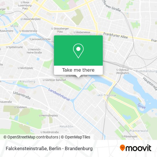 Карта Falckensteinstraße