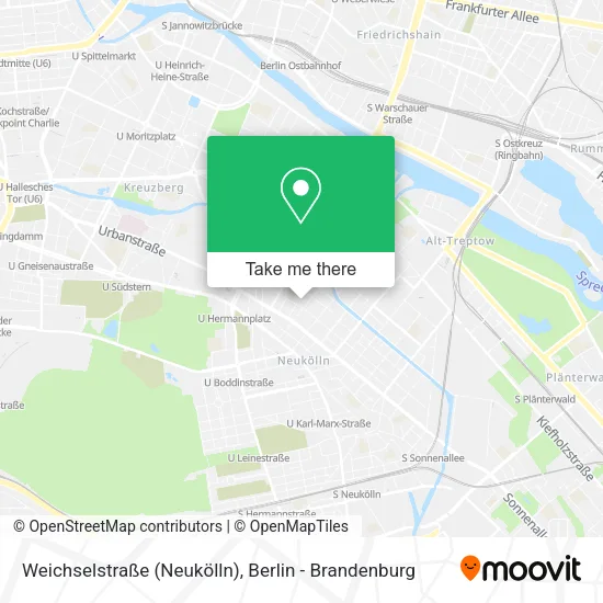 Карта Weichselstraße (Neukölln)